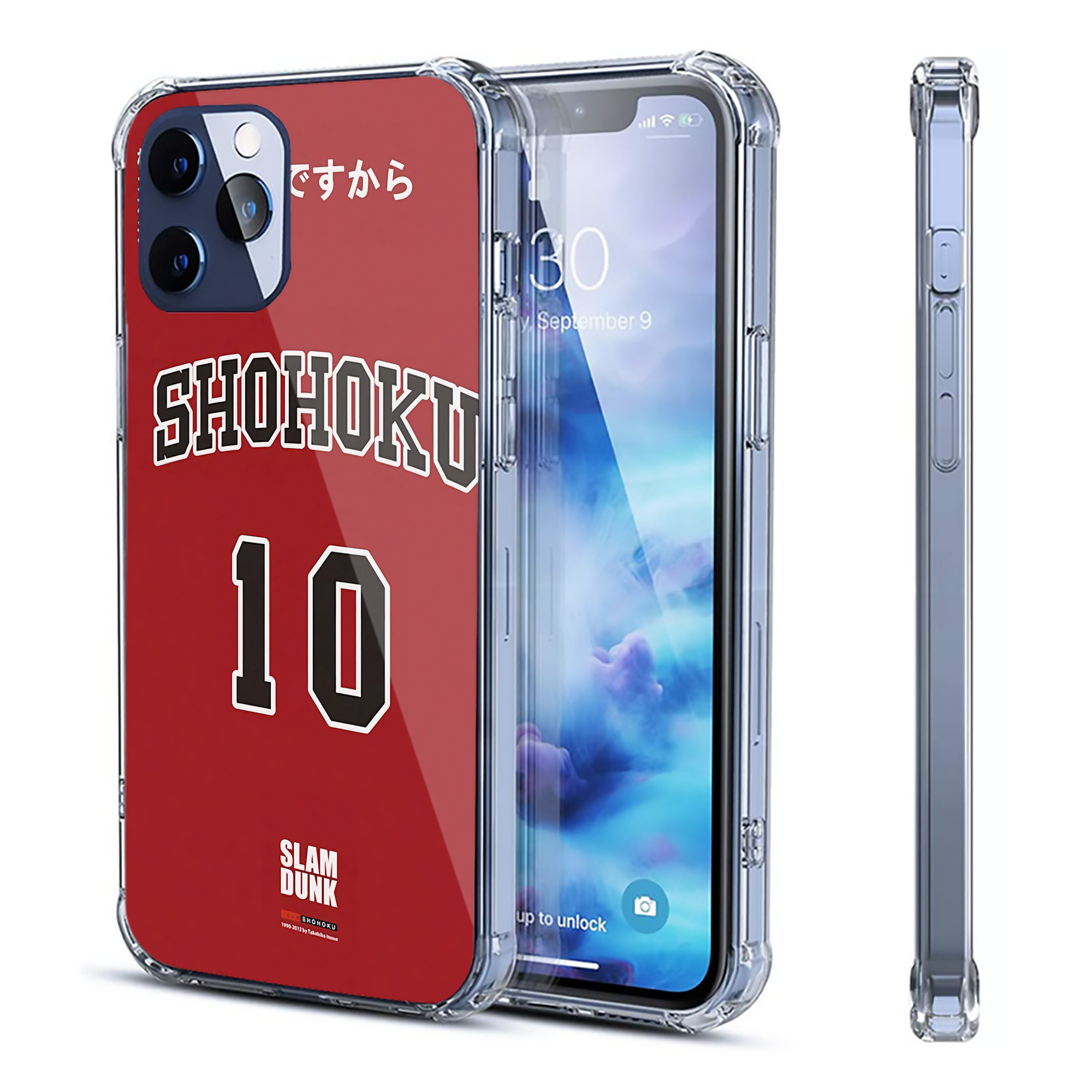 （画像用） SLAM DUNK／スラムダンク 【iPhone 12シリーズ対応】透明スマホケース（クリアソフトケース）
